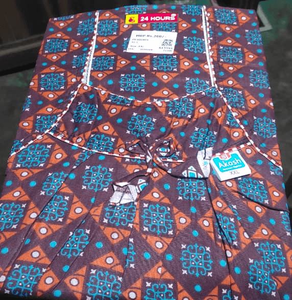 பிரின்டெட் காட்டன் நைட்டி (Printed Cotton Nighty)