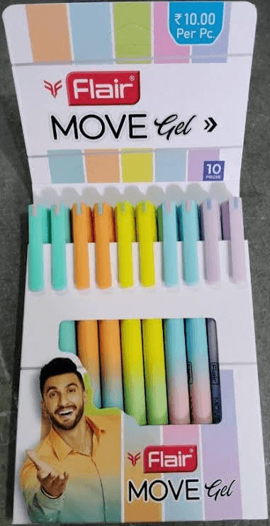 Flair MOVE Gel Pen Pack (10 Pieces) - Image 1